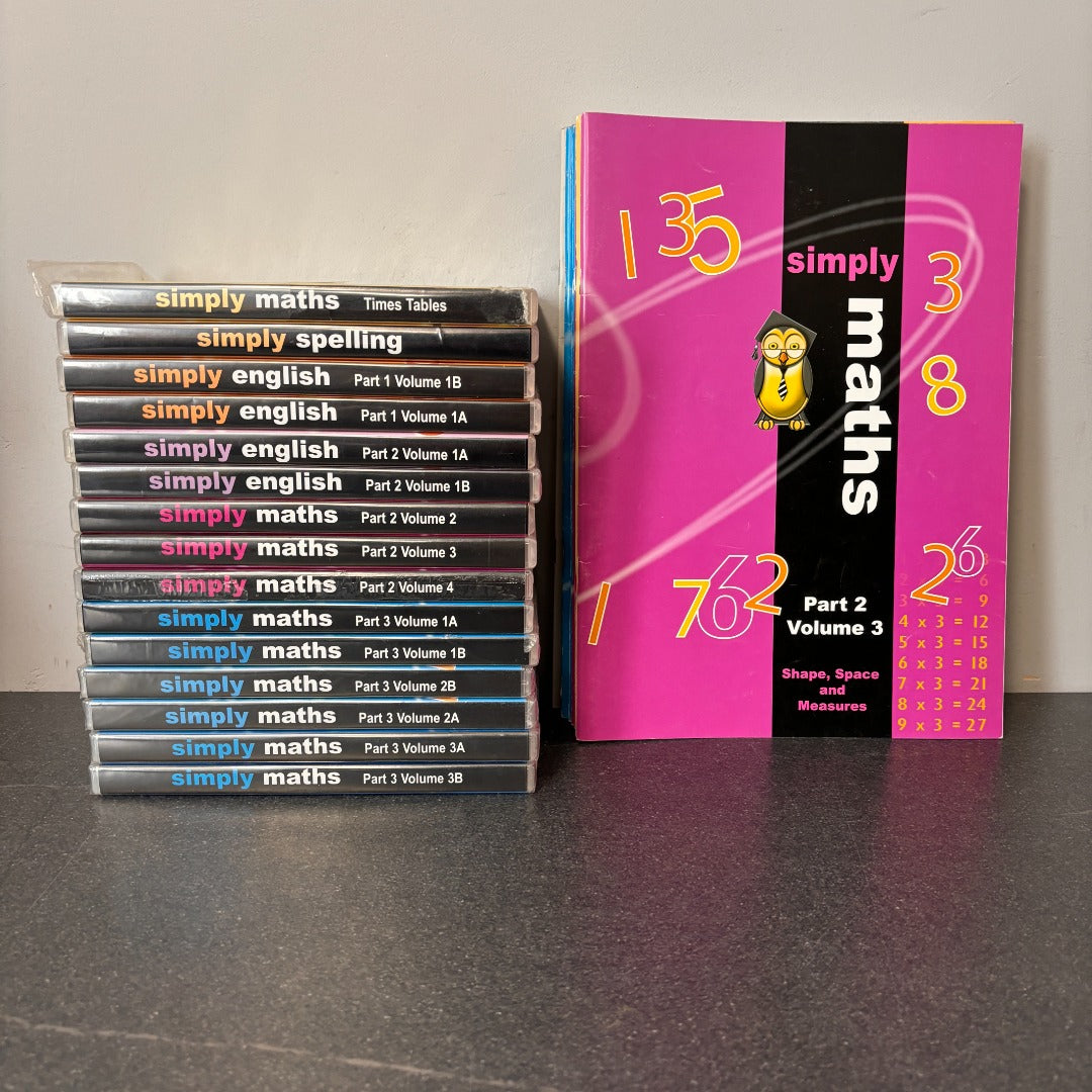 Simply Maths & English DVD/Booklet Bundle x 24 Simply Spelling Student Support Centre