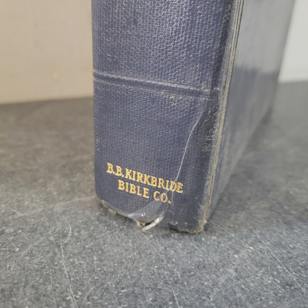 CHAIN REFERENCE BIBLE Thompson BB Kirkbridge Bible Co with tabs 1957