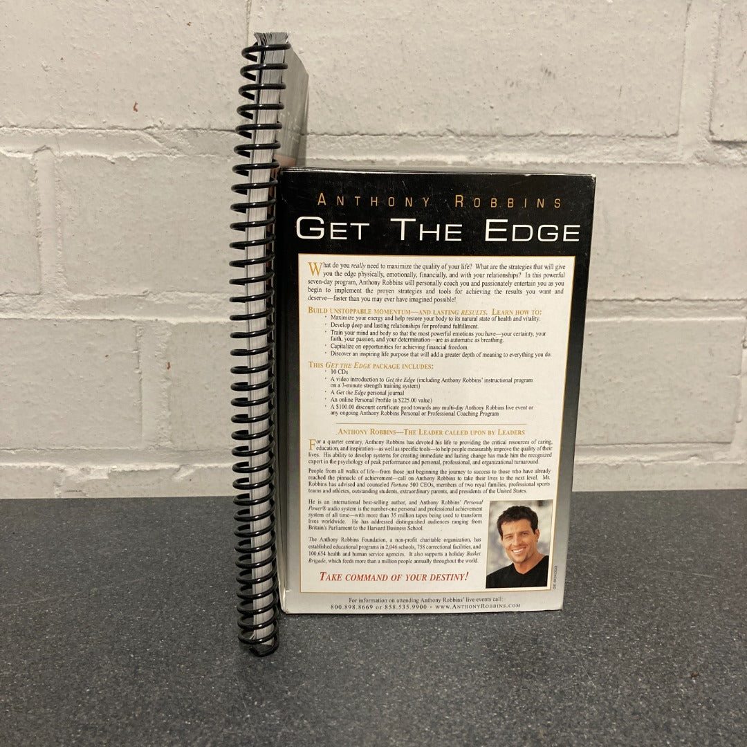 Anthony Robbins Get The Edge 7-Day Program Includes Personal Journal DVDs