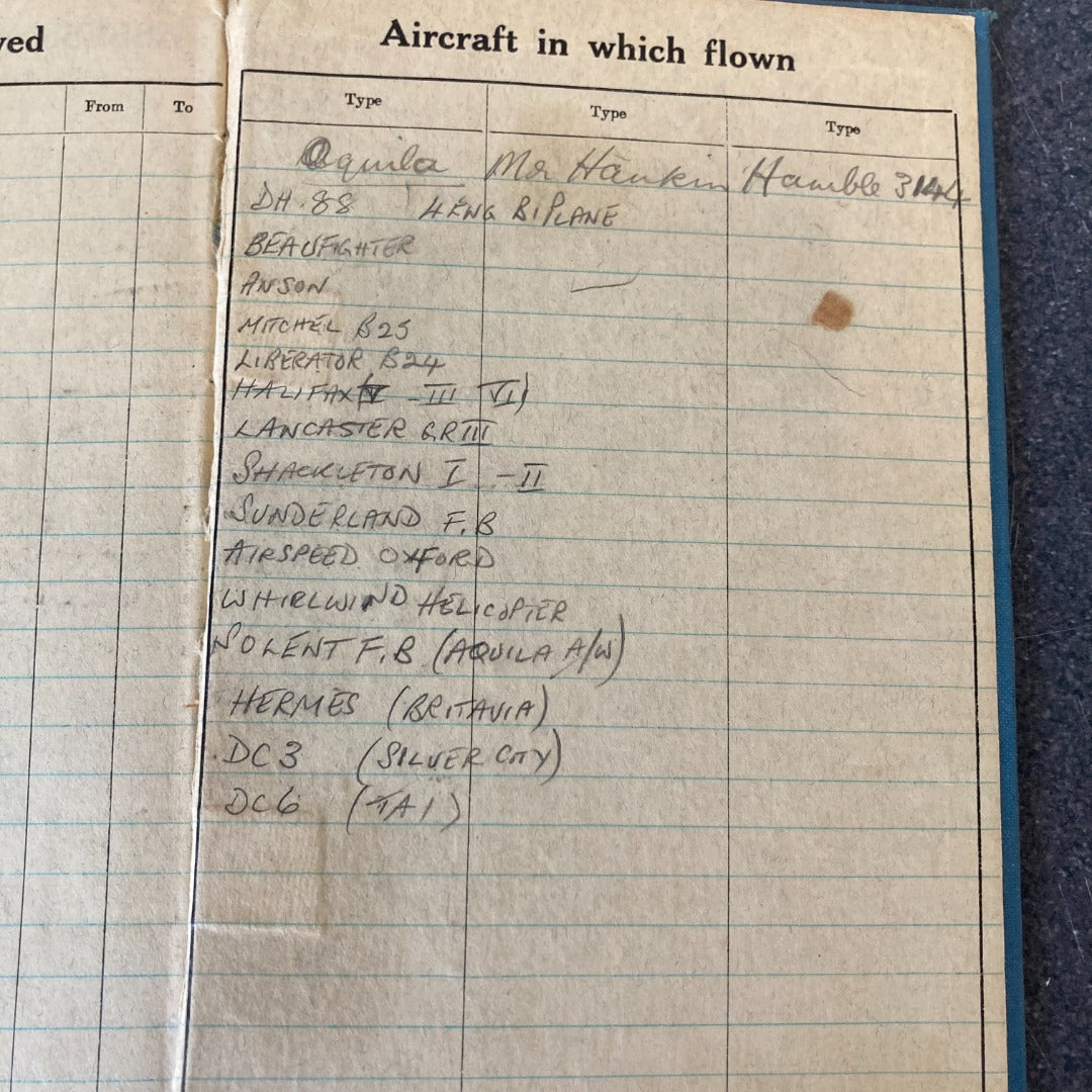 RAF Flying Log Books WW2 Navigators/Air Bombers/Gunner Form 1767 Filled In