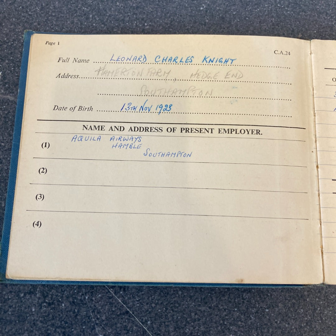 RAF Flying Log Books WW2 Navigators/Air Bombers/Gunner Form 1767 Filled In