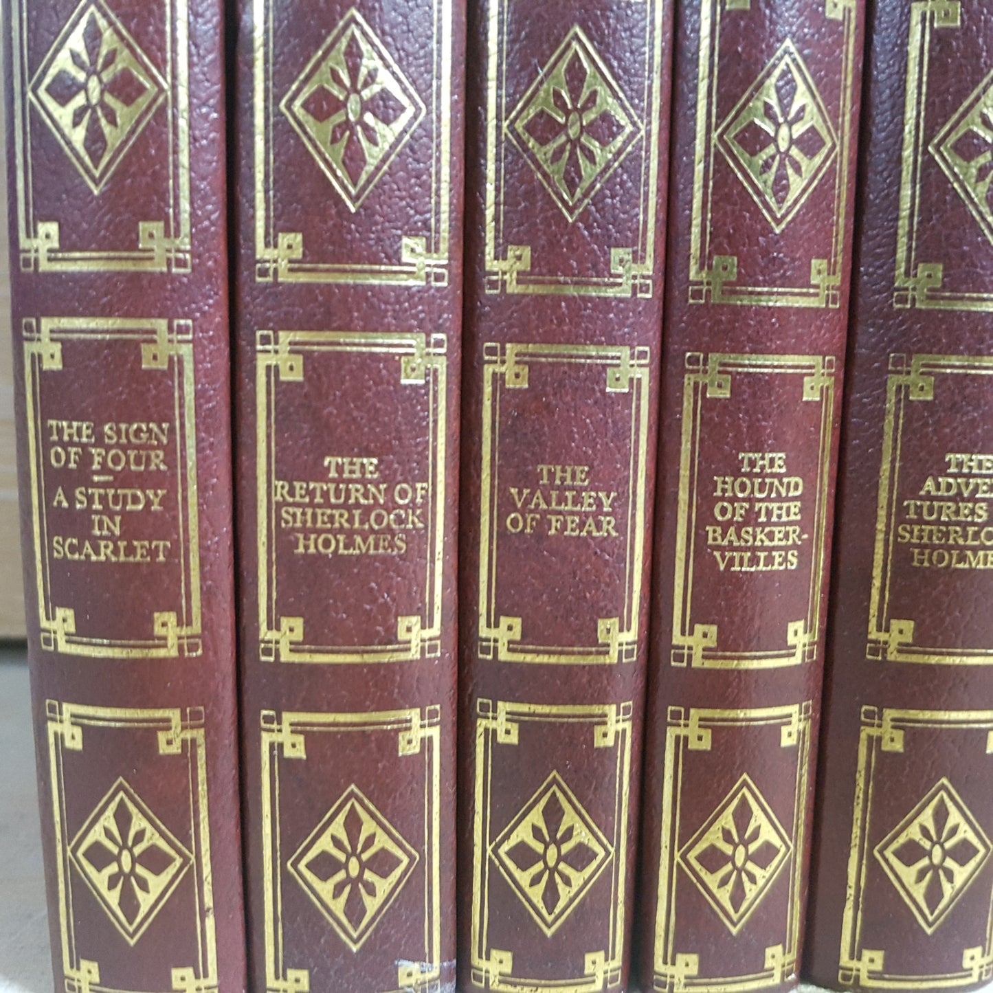 Vintage Sherlock Holmes 8 Book Set by Arthur Conan Doyle Heron Published 1981