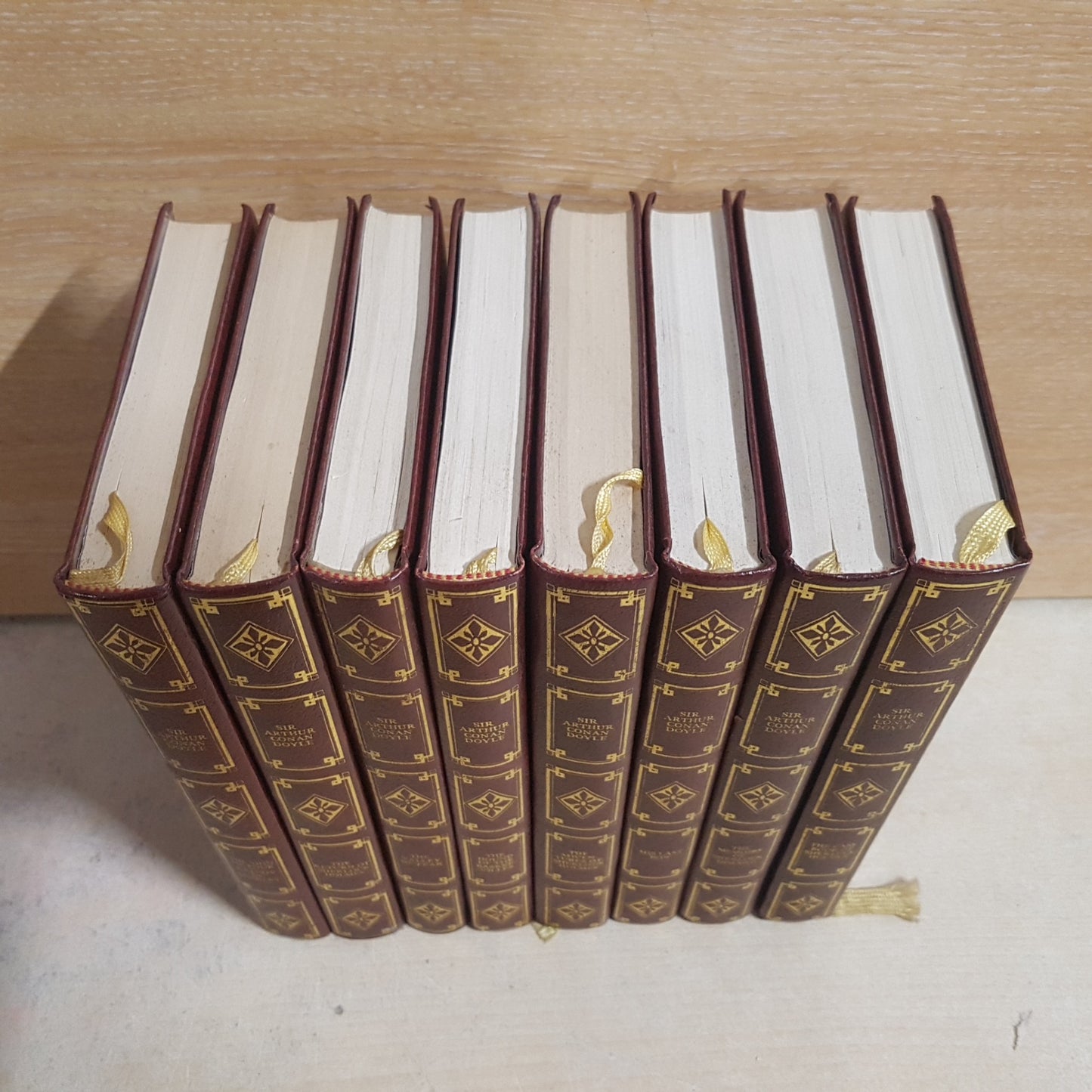 Vintage Sherlock Holmes 8 Book Set by Arthur Conan Doyle Heron Published 1981