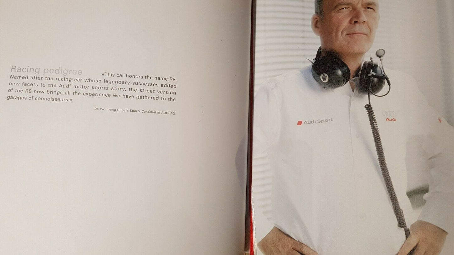 EB1052 Audi R8 Launch Owners Book Brochure Coffee Table Book 2nd Edition