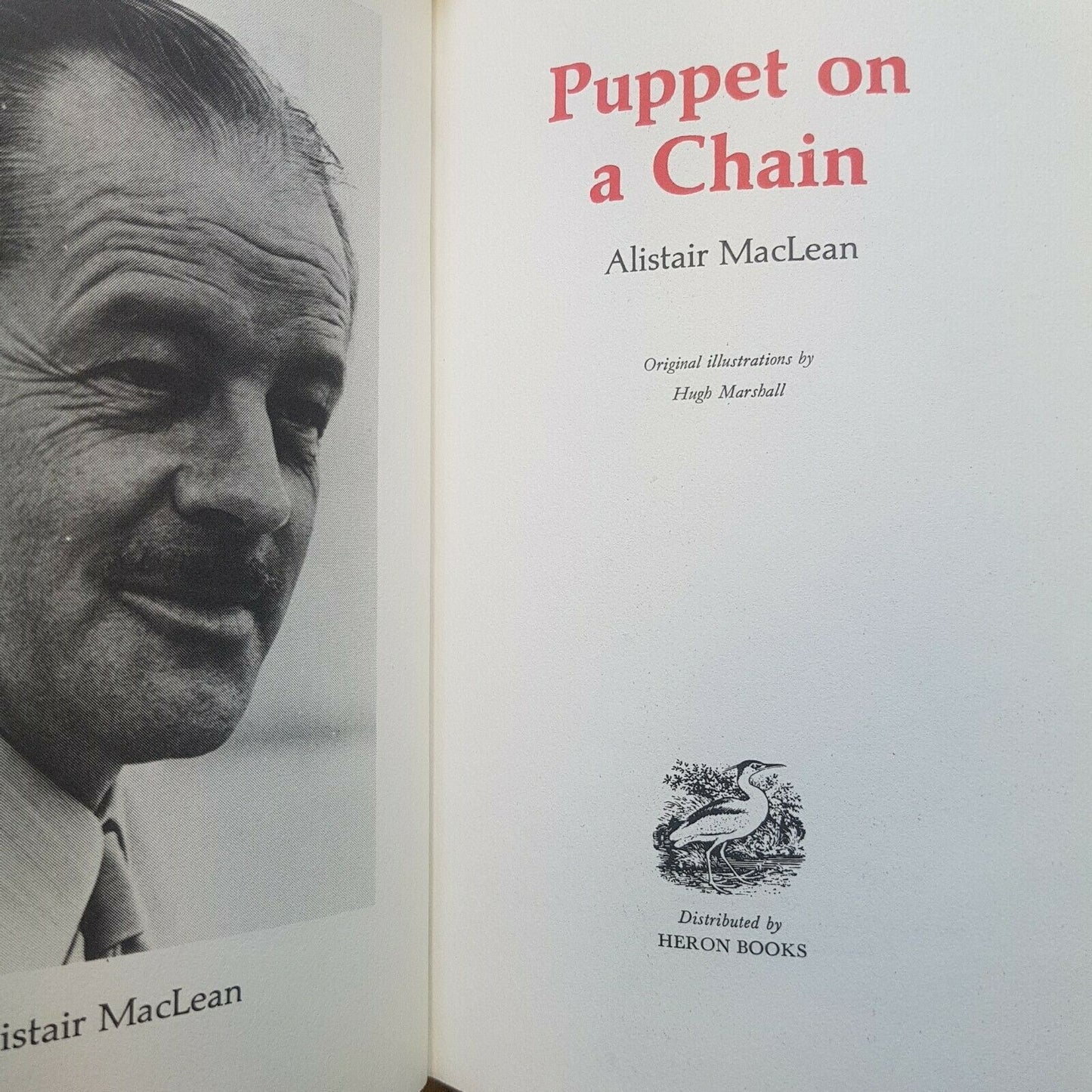 D13 21x Alistair Maclean collection Heron Hardback books Blue Gold Gilt Vintage