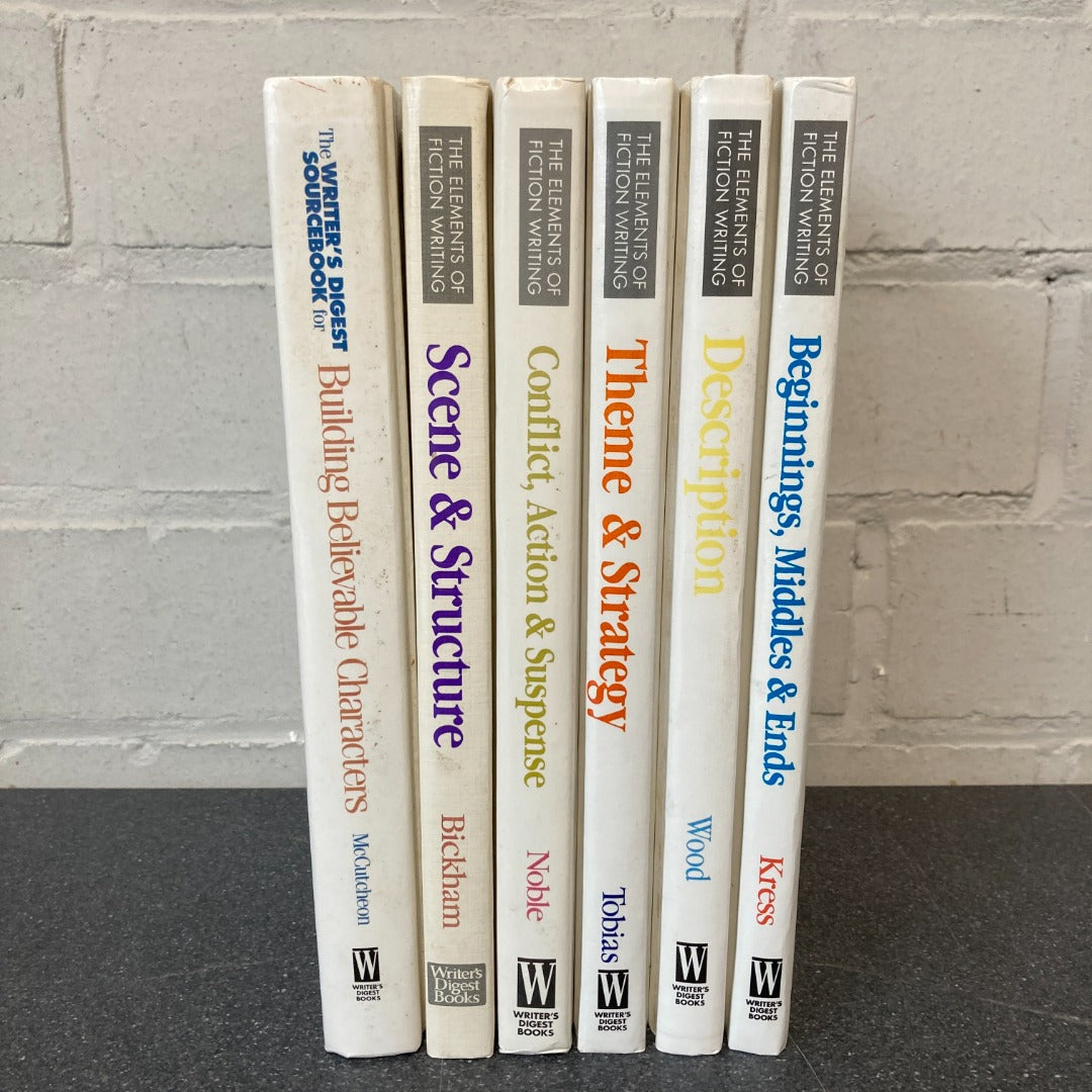 The Elements of Fiction Writing Book Bundle x 6 Writer's Digest Books How To