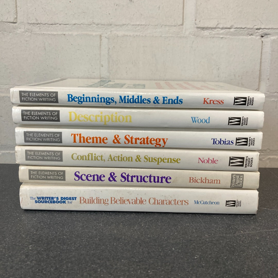 The Elements of Fiction Writing Book Bundle x 6 Writer's Digest Books How To