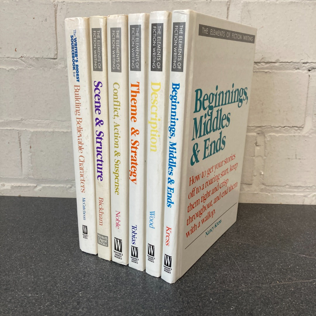 The Elements of Fiction Writing Book Bundle x 6 Writer's Digest Books How To