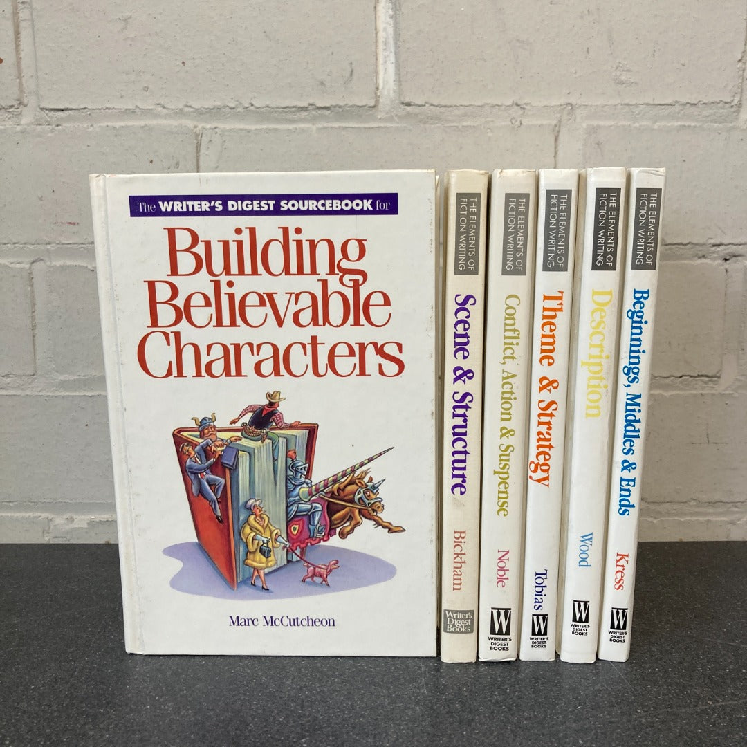 The Elements of Fiction Writing Book Bundle x 6 Writer's Digest Books How To