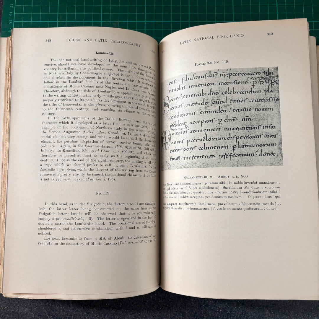 Introduction to Greek and Latin Palaeography Maunde Thompson 1912 Oxford Clarendon Press