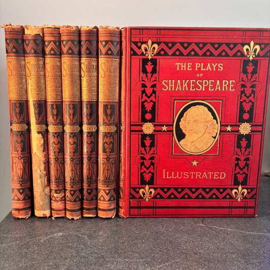 The Plays of William Shakespeare Illustrated Undated 1800s Antique