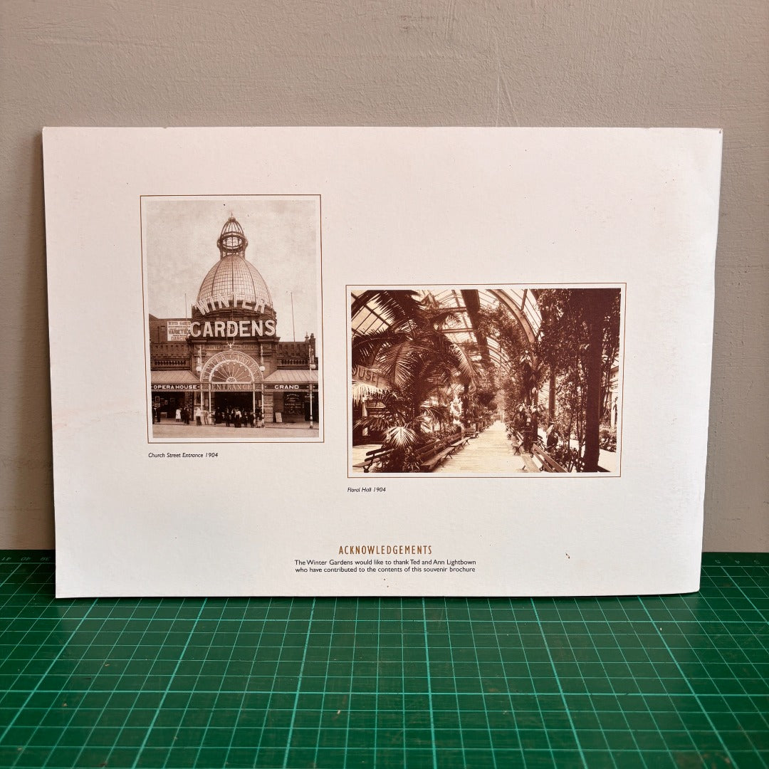 Winter Gardens Blackpool Special Limited Souvenir Brochure Blackpool History