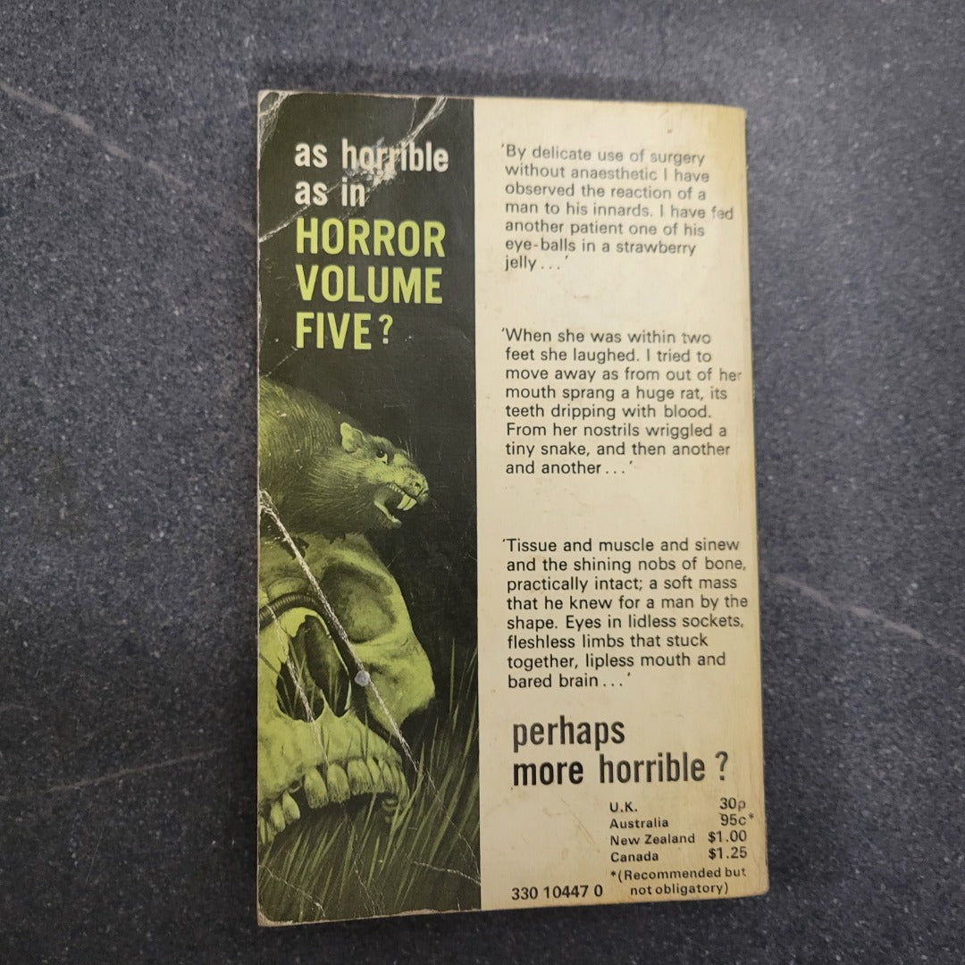 The Sixth Book of Horror Stories herbert van Thal Pan 9th Print 1973