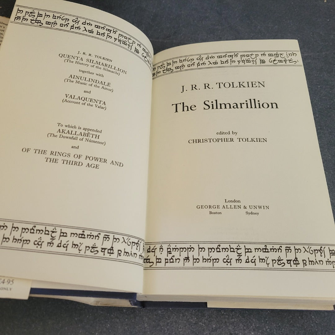 The Silmarillion J.R.R. Tolkien Fifth 1977 Allen & Unwin Hardcover Vintage
