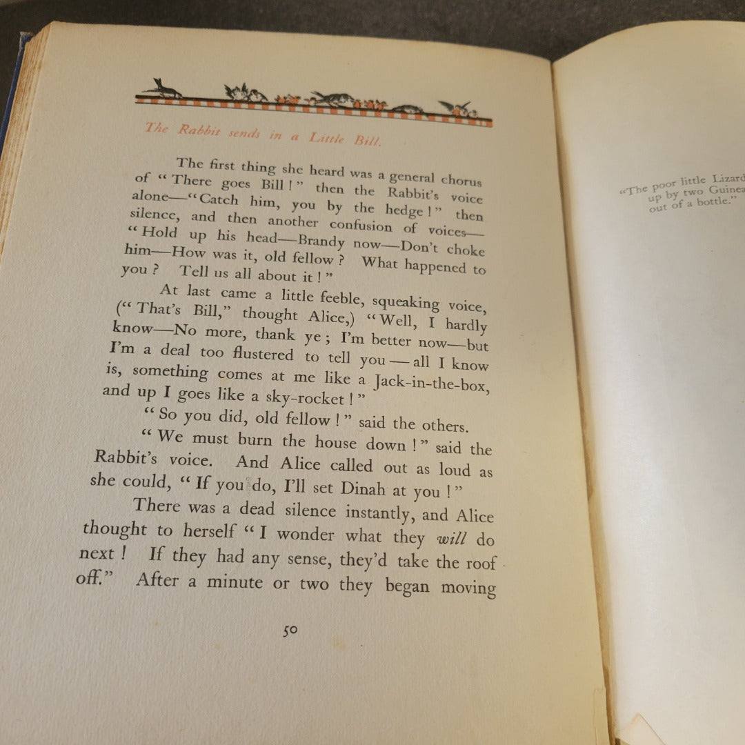 ALICE IN WONDERLAND c1922 Lewis Carroll Boots Chemist Vintage Hardback