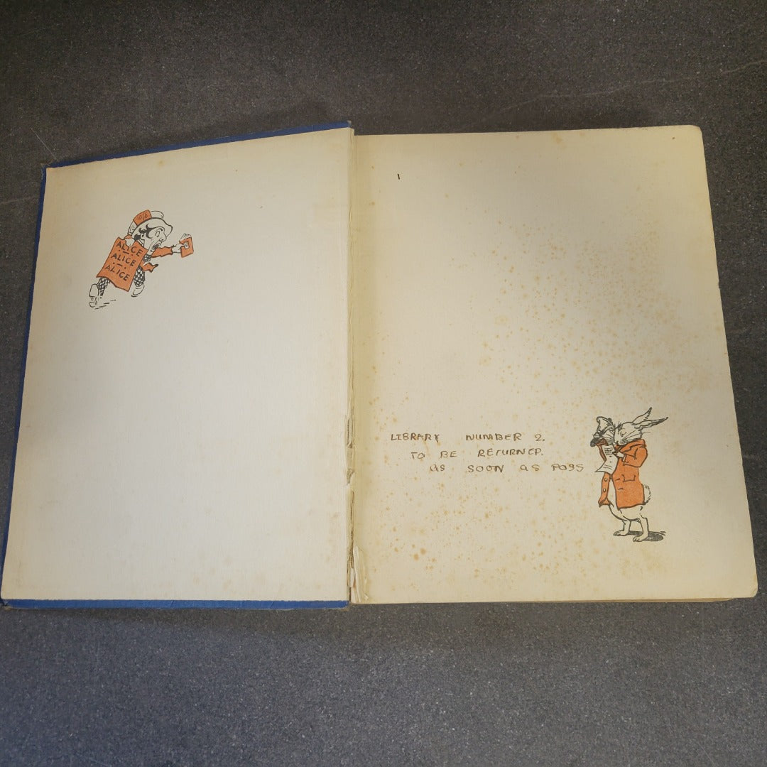ALICE IN WONDERLAND c1922 Lewis Carroll Boots Chemist Vintage Hardback