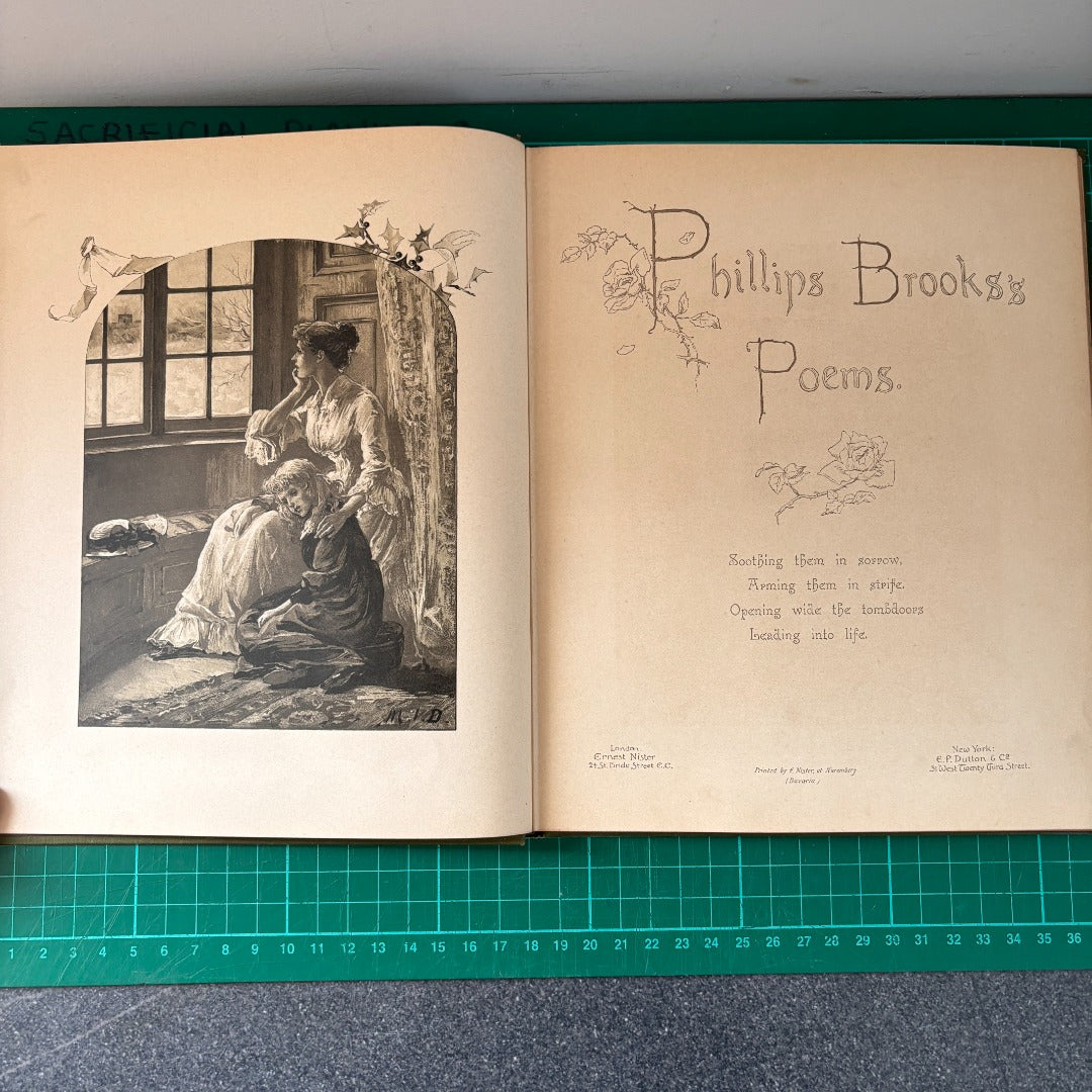 Phillips Brooks's Poems E.P. Dutton Hardcover c1897 Antique Rare Book