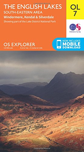 The English Lakes - South-Eastern Area, Windermere, Kendal & Silverdale: OL 07 (OS Explorer Map) Ordnance Survey