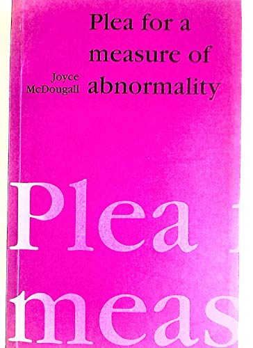 Plea for a Measure of Abnormality McDougall, Joyce