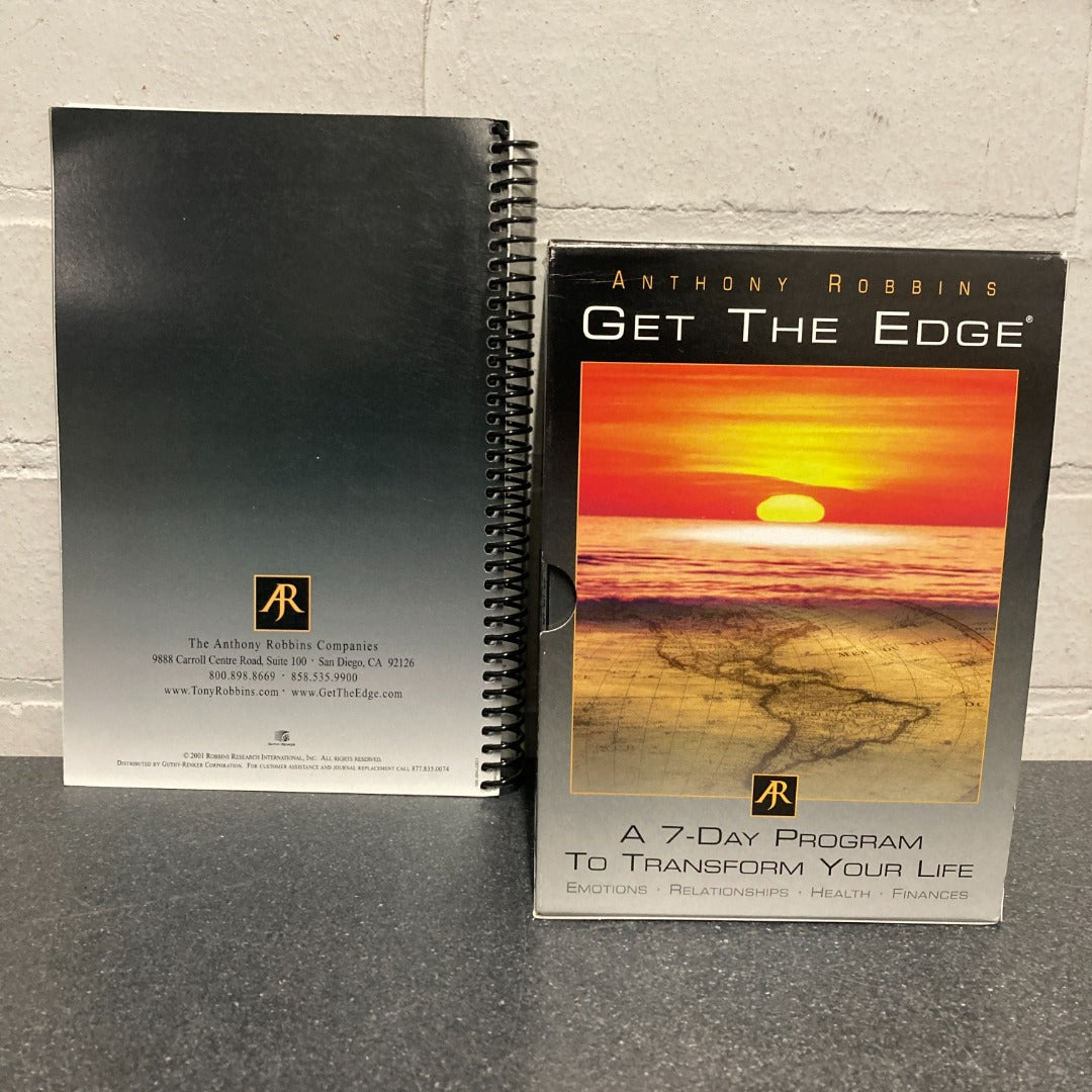 Anthony Robbins Get The Edge 7-Day Program Includes Personal Journal DVDs