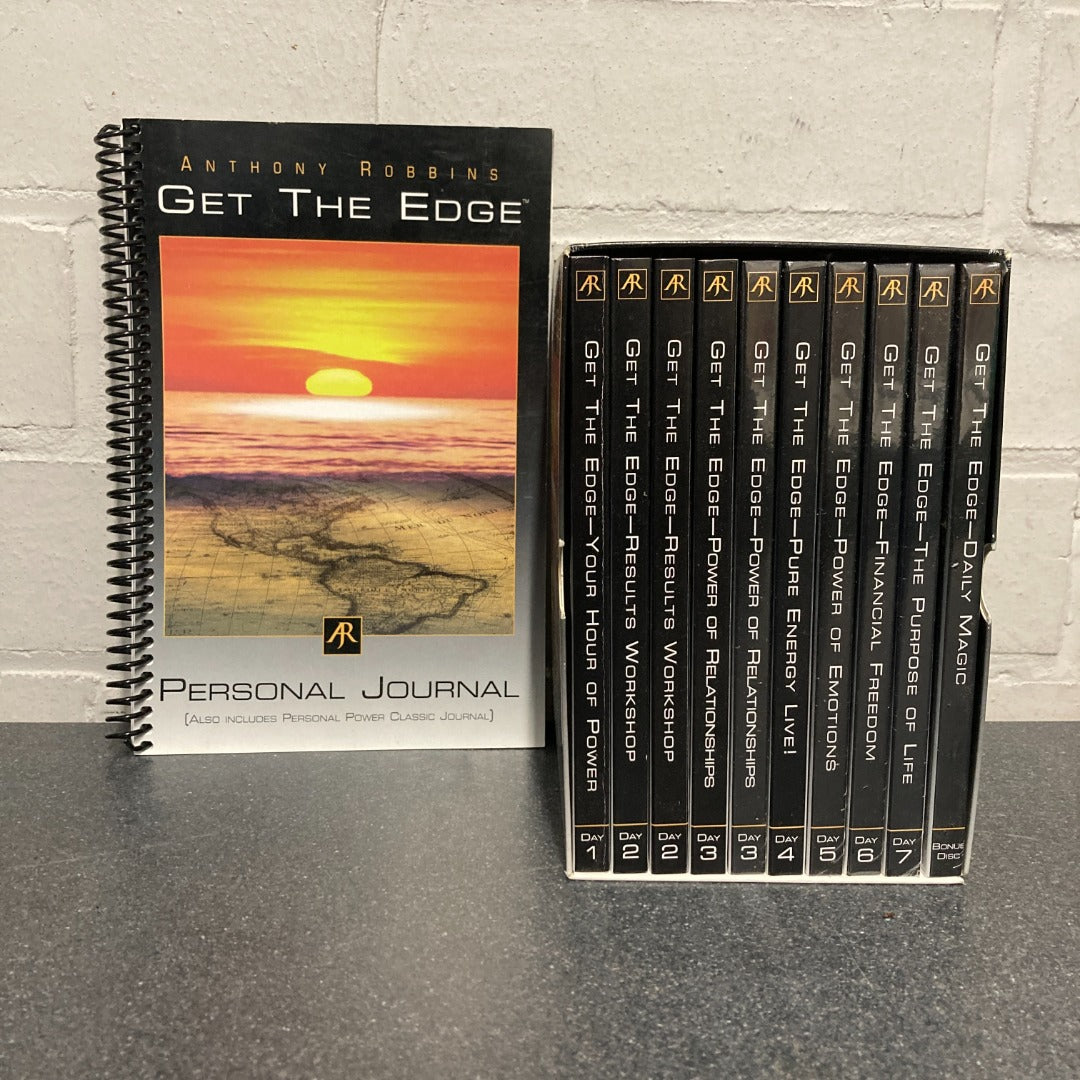 Anthony Robbins Get The Edge 7-Day Program Includes Personal Journal DVDs