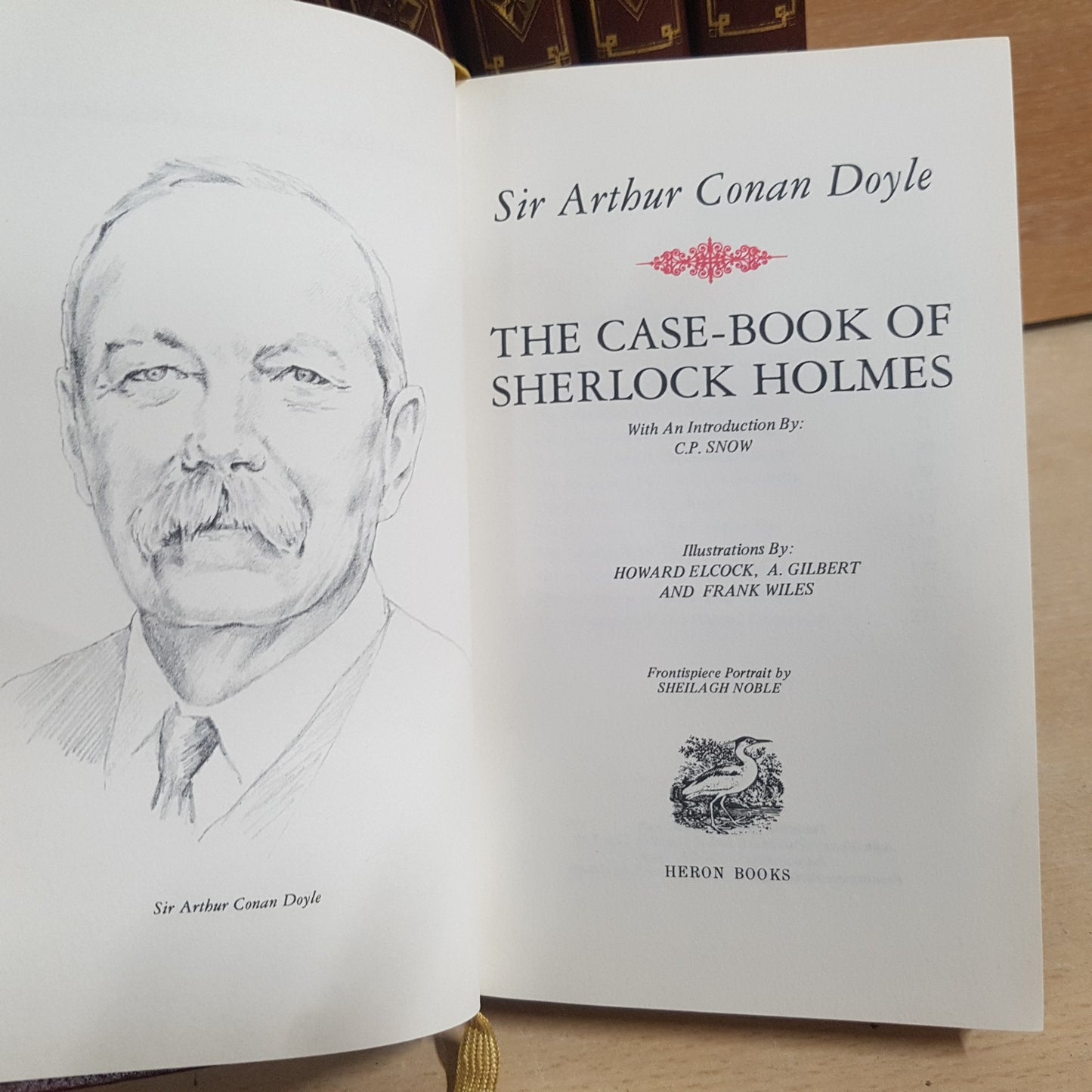 Vintage Sherlock Holmes 8 Book Set by Arthur Conan Doyle Heron Published 1981