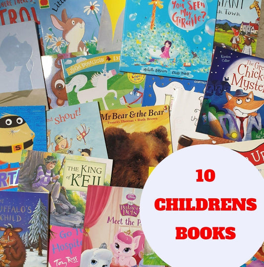 10 x Mixed LARGE Kids Childrens Books Stories Learn Reading Young USED GOOD COND